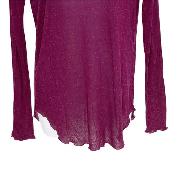 Chaser Turtleneck Slub Knit Lightweight Burgundy - Picture 5 of 6